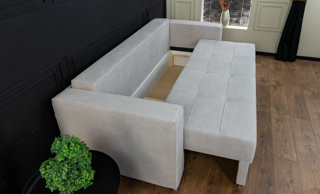 Canapea Extensibilă Claudia Bonell Mini, Gri Deschis 9