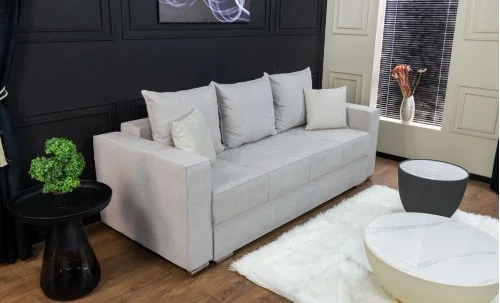 Canapea Extensibilă Claudia Bonell Mini, Gri Deschis