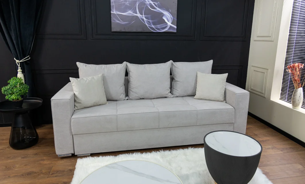 Canapea Extensibilă Claudia Bonell Mini, Gri Deschis 5