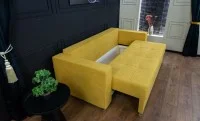 Canapea Extensibilă Claudia Memory Mini, Muștar 9