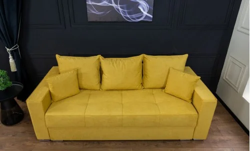 Canapea Extensibilă Claudia Memory Mini, Muștar