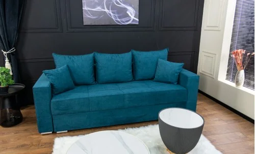 Canapea Extensibilă Claudia Memory Max, Albastru