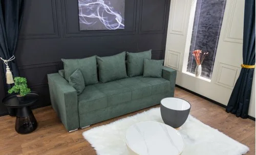 Canapea Extensibilă Claudia Memory Mini, Verde Brad