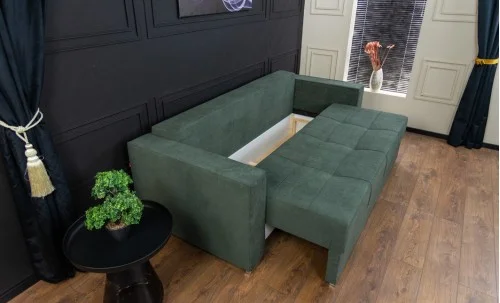 Canapea Extensibilă Claudia Memory Max, Verde Brad