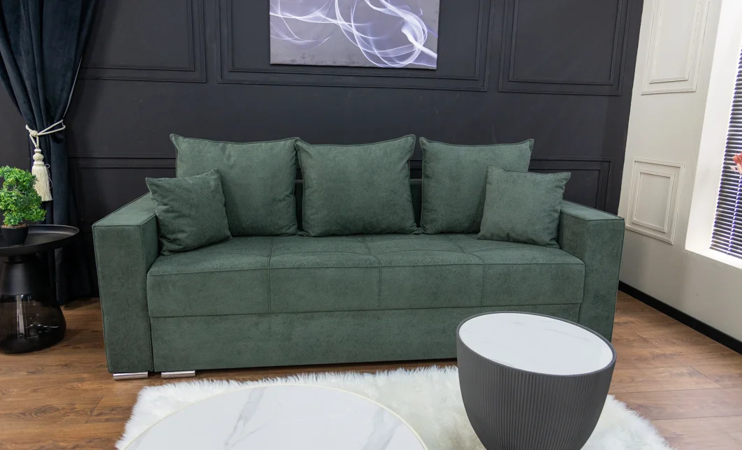 Canapea Extensibilă Claudia Memory Max, Verde Brad 3