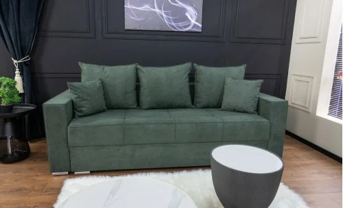 Canapea Extensibilă Claudia Memory Max, Verde Brad