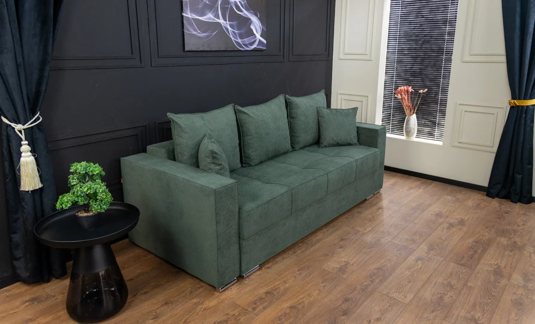 Canapea Extensibilă Claudia Memory Max, Verde Brad 4