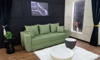 Canapea Extensibilă Claudia Memory Mini, Verde Mentă
