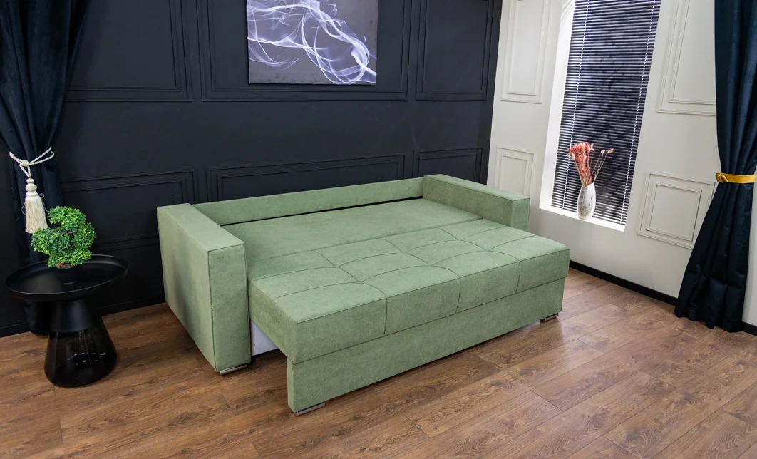 Canapea Extensibilă Claudia Memory Mini, Verde Mentă 10