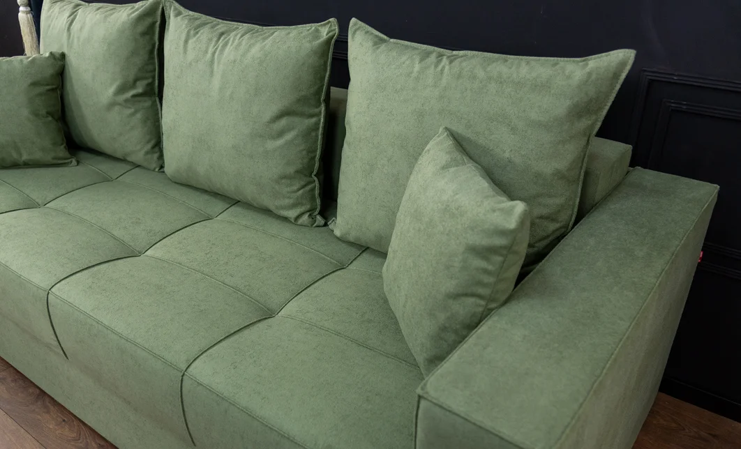 Canapea Extensibilă Claudia Memory Mini, Verde Mentă