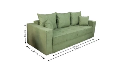 Canapea Extensibilă Claudia Bonell Max, Verde Menta