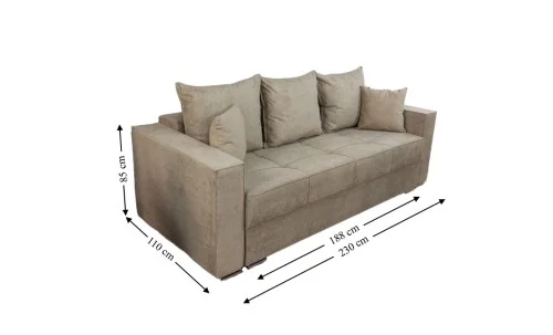 Canapea Extensibilă Claudia Memory Max, Crem