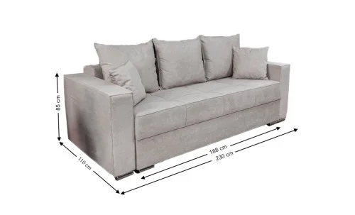 Canapea Extensibilă Claudia Memory Max, Crem Deschis
