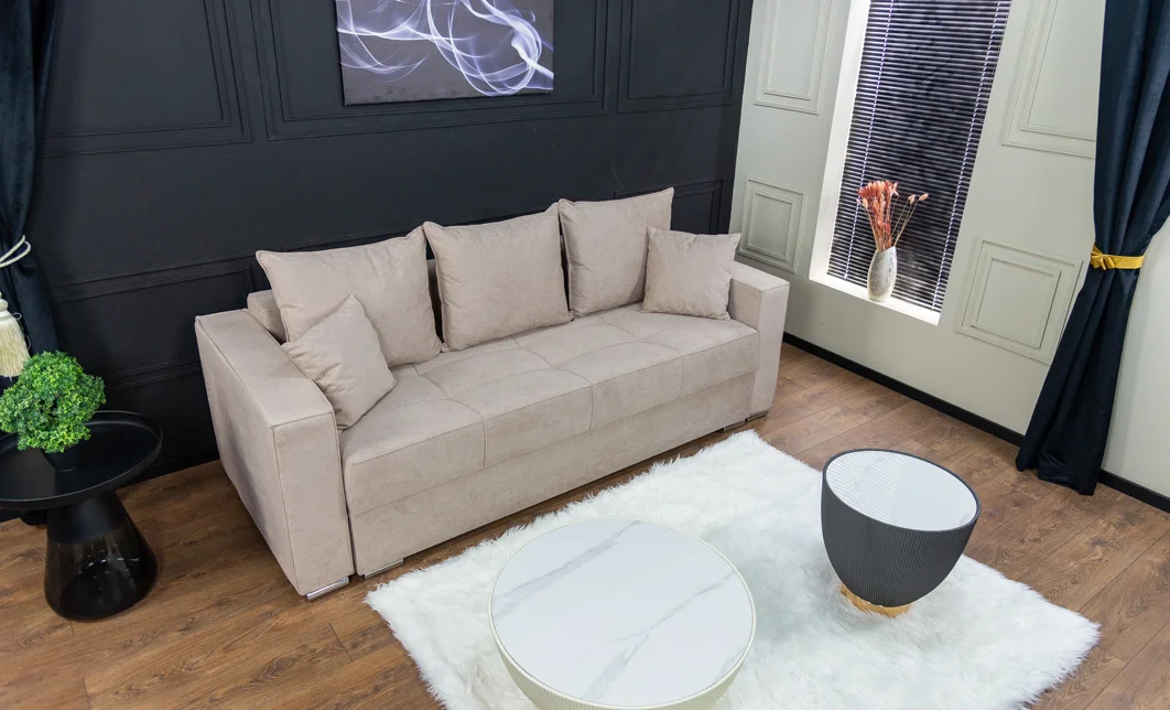 Canapea Extensibilă Claudia Bonell Mini, Bej 4