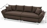 Canapea Extensibilă Confort cu Spumă HR, Maro 8
