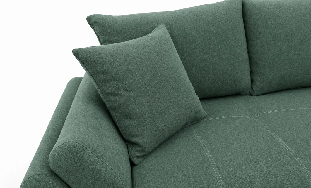 Canapea Extensibilă Confort cu Spumă HR, Verde Mentă 5