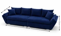 Canapea Extensibilă Confort cu Spumă HR , Bleumarin 4