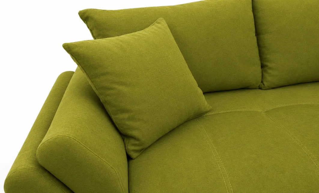 Canapea Extensibilă Confort cu Spumă HR, Verde olive 6
