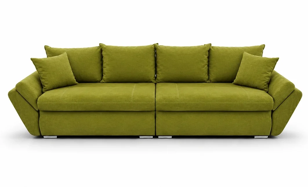 Canapea Extensibilă Confort cu Spumă HR, Verde olive 8