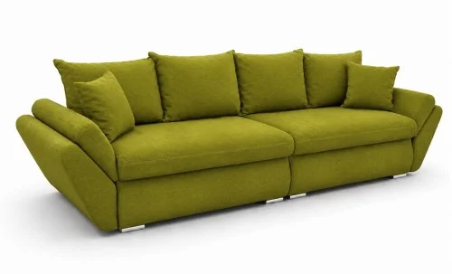 Canapea Extensibilă Confort cu Spumă HR, Verde olive