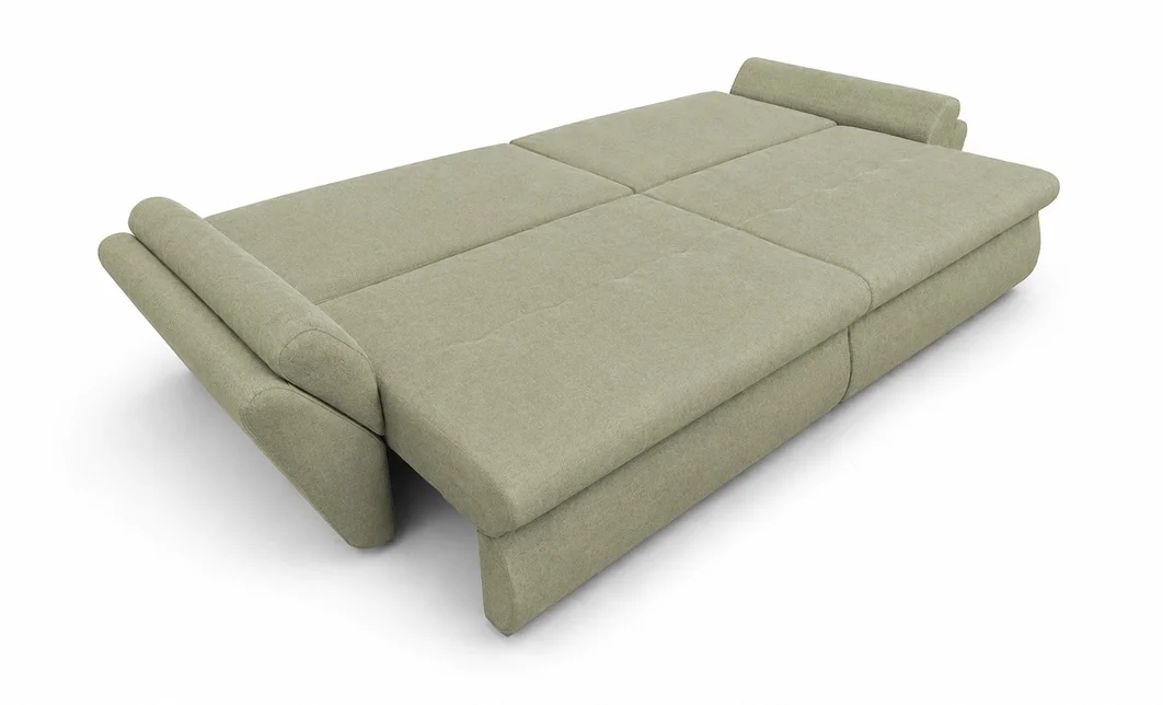 Canapea Extensibilă Confort cu Spumă HR, Gri deschis 8