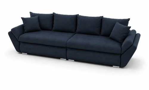Canapea Extensibilă Confort cu Spumă HR, Bleumarin Închis