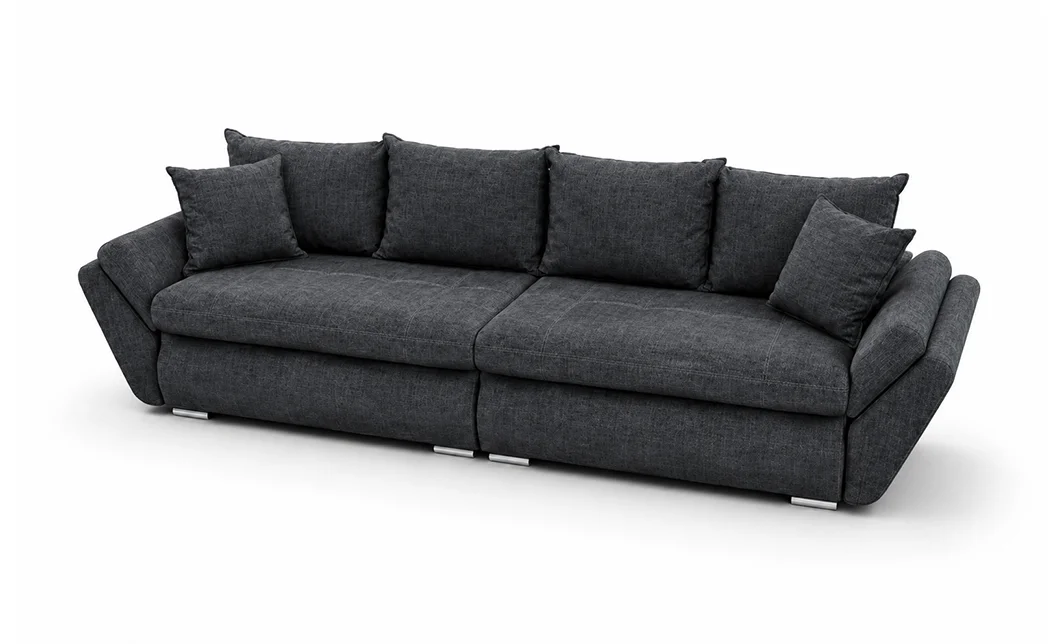 Canapea Extensibilă Confort cu Spumă HR, Gri Plumb 6