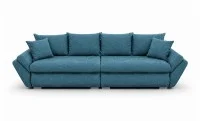 Canapea Extensibilă Confort cu Spumă HR, Albastru Mediteranean 5