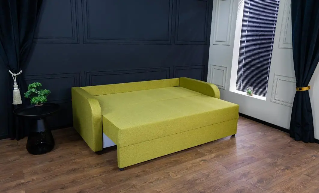 Canapea Extensibilă Corina Bonell Mini, Măsliniu gălbui 5