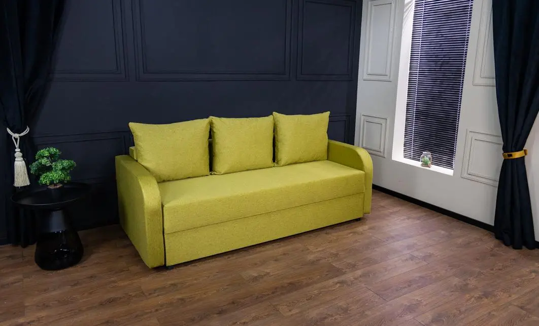 Canapea Extensibilă Corina Bonell Mini, Măsliniu gălbui 3