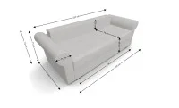 Canapea Extensibilă Elsa Mini, Bej deschis 5