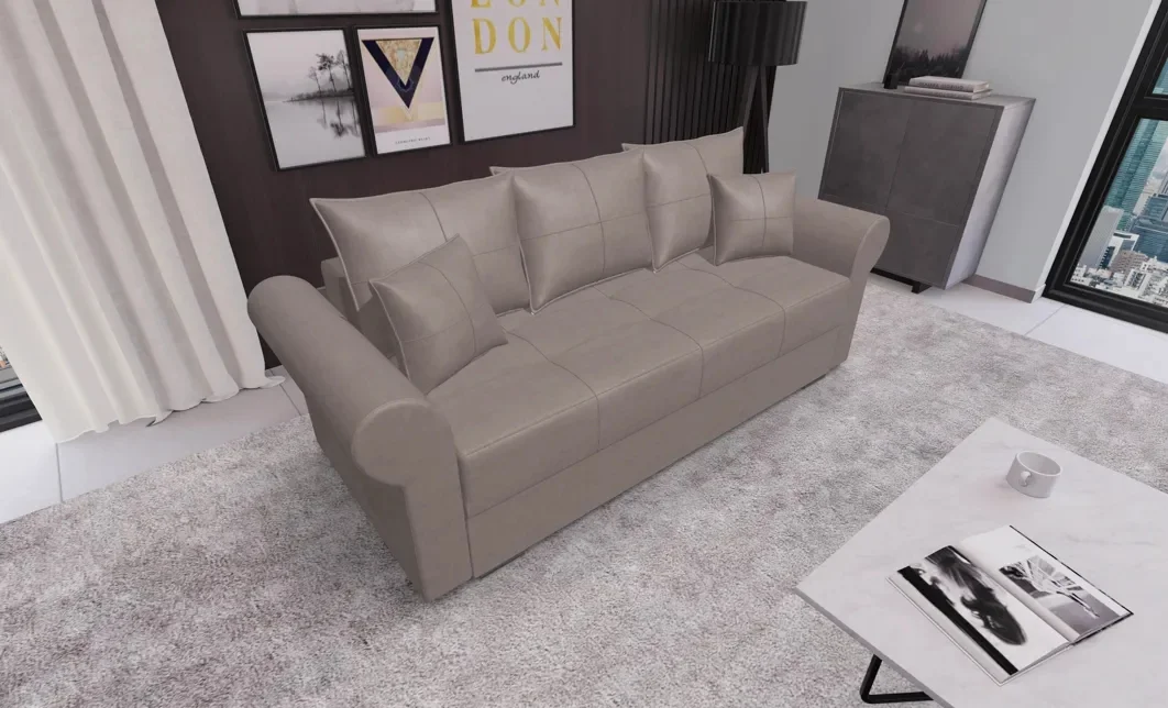 Canapea Extensibilă Elsa Mini, Maro deshis 2