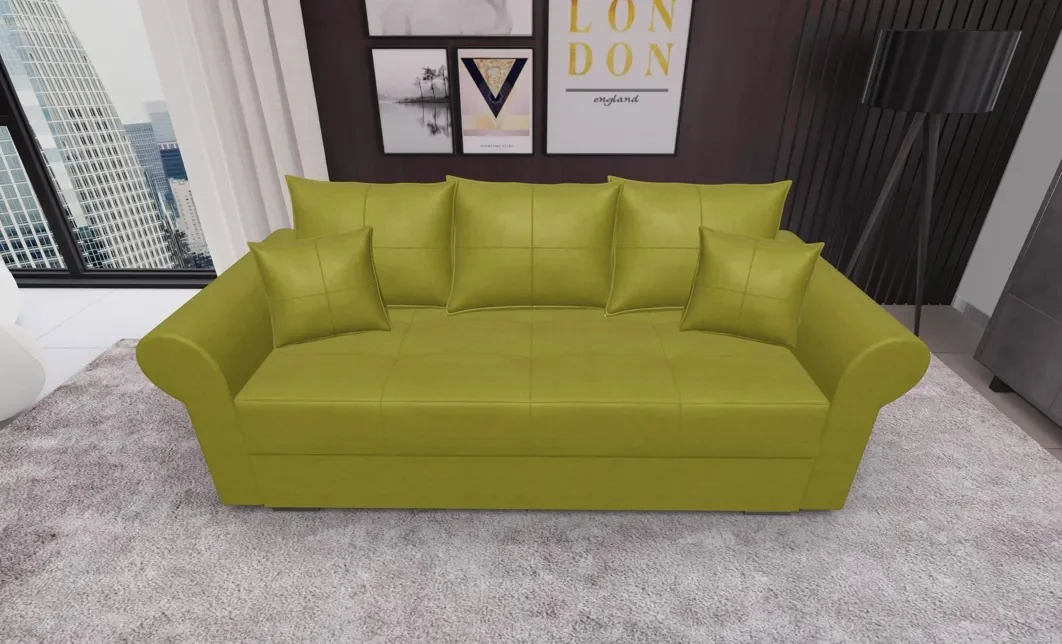 Canapea Extensibilă Elsa Mini, Verde masliniu
