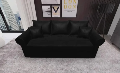 Canapea Extensibilă Elsa Mini, Negru