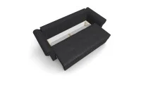 Canapea Extensibilă Elsa Mini, Gri carbune 4