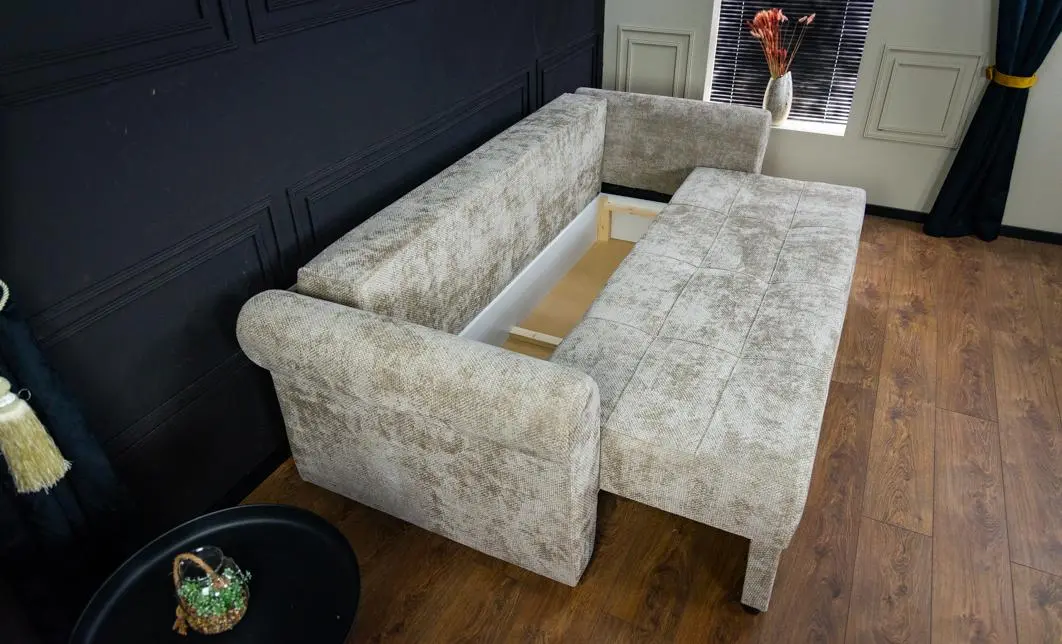 Canapea Extensibilă Elsa Bonell Max, Bej 6