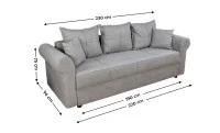 Canapea Extensibilă Elsa Bonell Mini, Bej inchis 2
