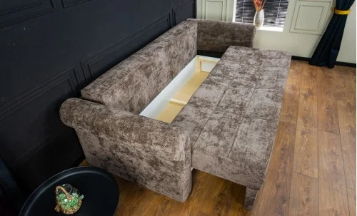 Canapea Extensibilă Elsa Memory Mini, Maro