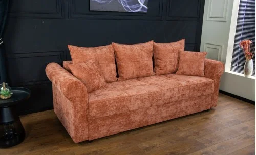 Canapea Extensibilă Elsa Memory Mini, Caramiziu