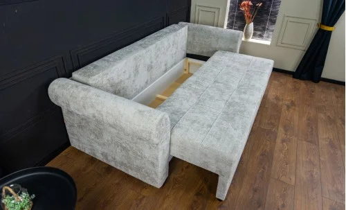 Canapea Extensibilă Elsa Bonell Max, Gri Deschis