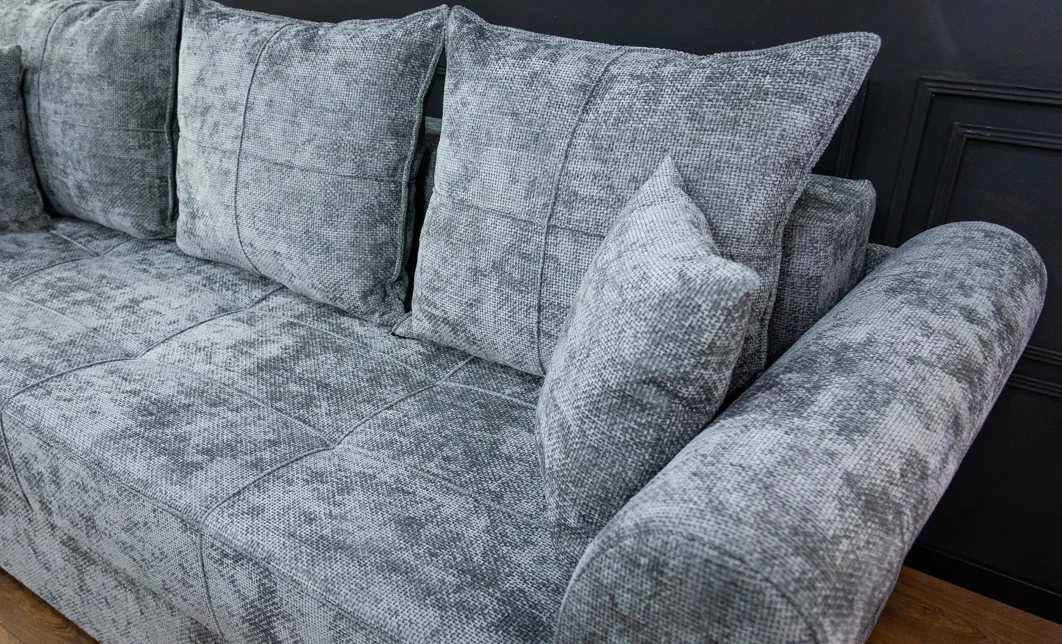 Canapea Extensibilă Elsa Memory Mini, Gri albastrui