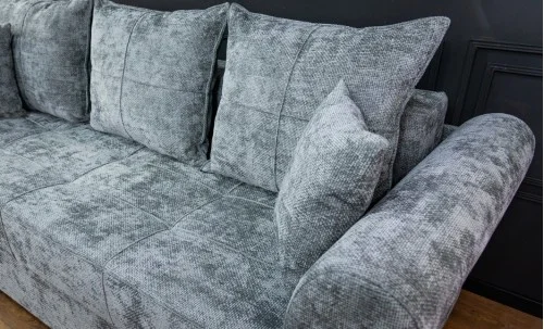 Canapea Extensibilă Elsa Memory Mini, Gri albastrui