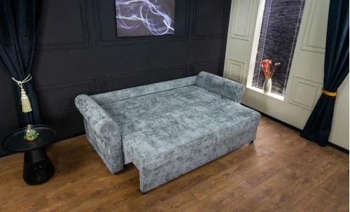 Canapea Extensibilă Elsa Memory Mini, Gri albastrui