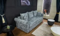 Canapea Extensibilă Elsa Memory Mini, Gri albastrui 9