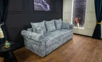 Canapea Extensibilă Elsa Memory Mini, Gri albastrui
