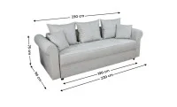 Canapea Extensibilă Elsa Memory Mini, Gri 2