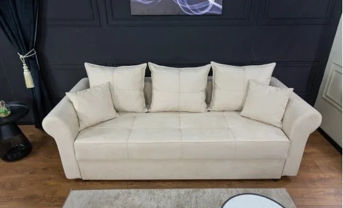 Canapea Extensibilă Elsa Memory Mini, Bej