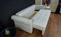 Canapea Extensibilă Elsa Memory Mini, Gri deschis