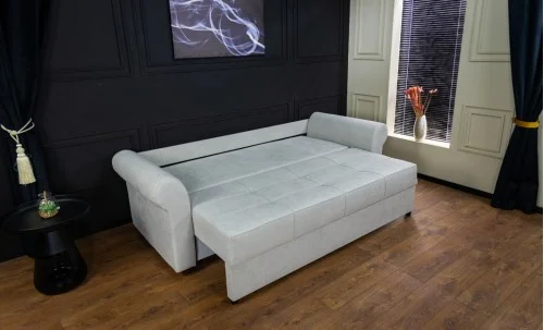 Canapea Extensibilă Elsa Memory Mini, Gri deschis