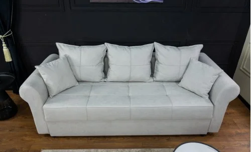 Canapea Extensibilă Elsa Memory Mini, Gri deschis